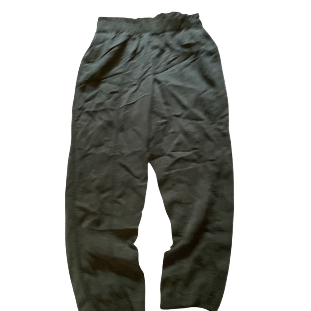 A New Day Olive Green Paperbag Waist Jogger Pants Womens Small High Rise‎ Casual